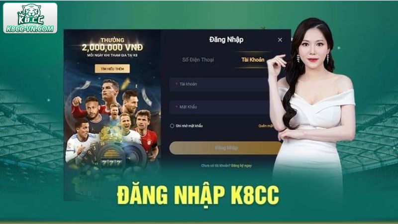 Hướng dẫn đăng nhập K8CC chi tiết cho người chơi mới